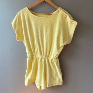 1960s Vintage Terry cloth Romper